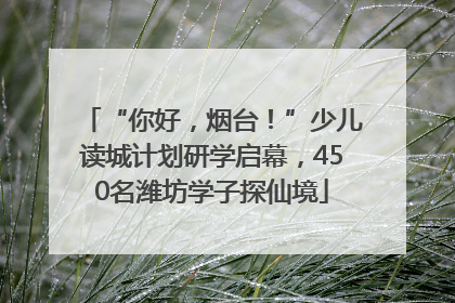 “你好，烟台！”少儿读城计划研学启幕，450名潍坊学子探仙境
