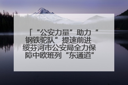 “公安力量”助力“钢铁驼队”提速前进 绥芬河市公安局全力保障中欧班列“东通道”绥芬河隧道贯通