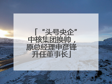 “头号央企”中核集团换帅，原总经理申彦锋升任董事长