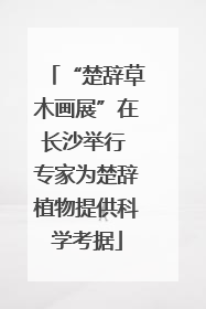 “楚辞草木画展”在长沙举行 专家为楚辞植物提供科学考据