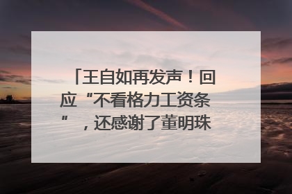 王自如再发声！回应“不看格力工资条”，还感谢了董明珠和雷军｜热财经