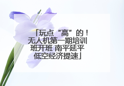 玩点“高”的！无人机第一期培训班开班 南平延平低空经济提速