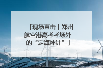 现场直击丨郑州航空港高考考场外的“定海神针”