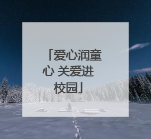 爱心润童心 关爱进校园