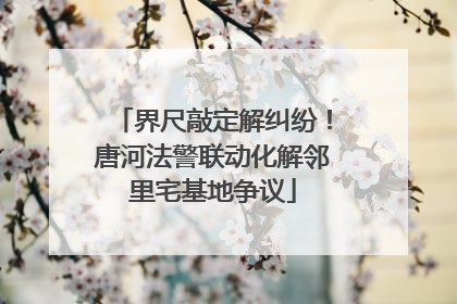 界尺敲定解纠纷！唐河法警联动化解邻里宅基地争议
