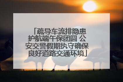 疏导车流排隐患 护航端午保团圆 公安交警假期执守确保良好道路交通环境