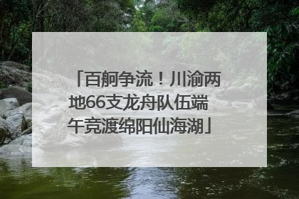 百舸争流！川渝两地66支龙舟队伍端午竞渡绵阳仙海湖