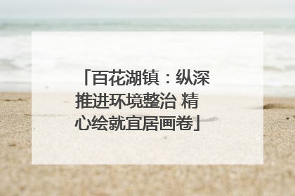 百花湖镇：纵深推进环境整治 精心绘就宜居画卷