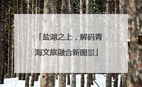 盐湖之上，解码青海文旅融合新图景
