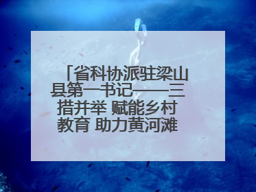省科协派驻梁山县第一书记——三措并举 赋能乡村教育 助力黄河滩娃健康成长