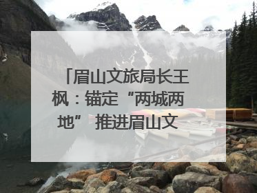 眉山文旅局长王枫：锚定“两城两地” 推进眉山文旅融合高质量发展｜文旅局长说