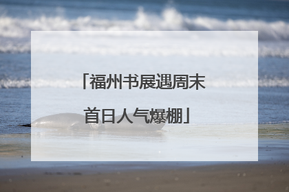 福州书展遇周末 首日人气爆棚