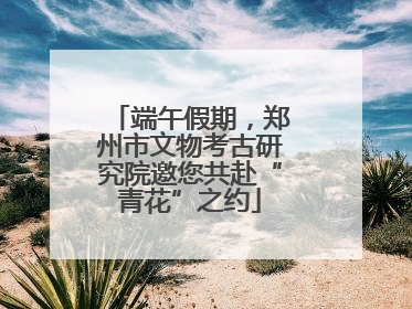 端午假期，郑州市文物考古研究院邀您共赴“青花”之约