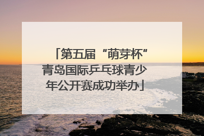 第五届“萌芽杯”青岛国际乒乓球青少年公开赛成功举办