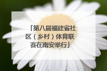第八届福建省社区（乡村）体育联赛在南安举行