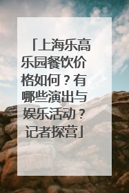 上海乐高乐园餐饮价格如何？有哪些演出与娱乐活动？记者探营