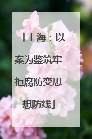上海：以案为鉴筑牢拒腐防变思想防线
