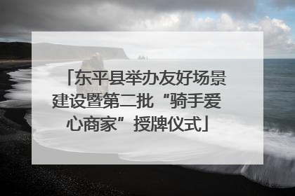 东平县举办友好场景建设暨第二批“骑手爱心商家”授牌仪式