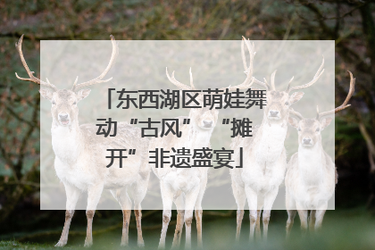 东西湖区萌娃舞动“古风” “摊开”非遗盛宴