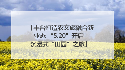 丰台打造农文旅融合新业态 “5.20”开启沉浸式“田园”之旅