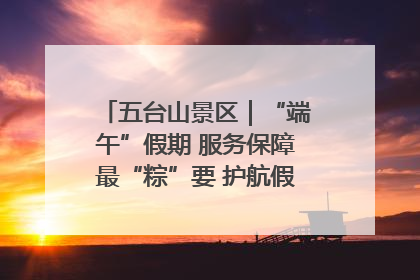 五台山景区｜“端午”假期 服务保障最“粽”要 护航假期“不打烊”