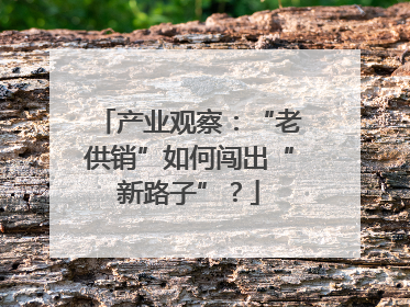 产业观察：“老供销”如何闯出“新路子”？