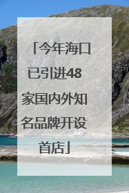 今年海口已引进48家国内外知名品牌开设首店