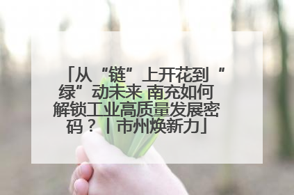 从“链”上开花到“绿”动未来 南充如何解锁工业高质量发展密码？丨市州焕新力
