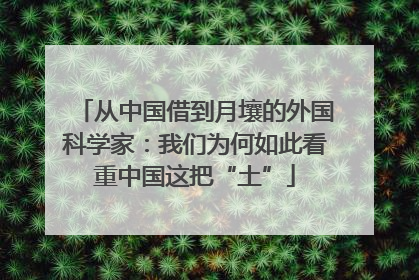 从中国借到月壤的外国科学家：我们为何如此看重中国这把“土”