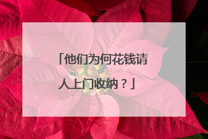 他们为何花钱请人上门收纳？