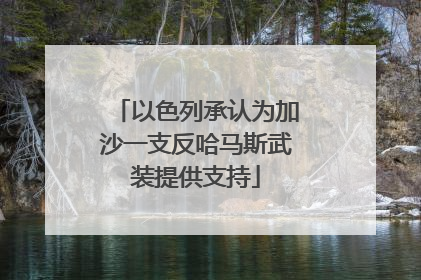 以色列承认为加沙一支反哈马斯武装提供支持