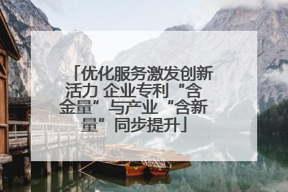 优化服务激发创新活力 企业专利“含金量”与产业“含新量”同步提升