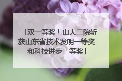 双一等奖！山大二院斩获山东省技术发明一等奖和科技进步一等奖