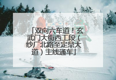 双向六车道！玄武门大街西工段（纱厂北路至定鼎大道）主线通车