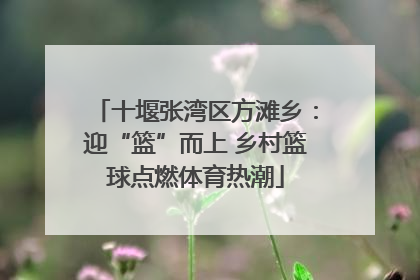 十堰张湾区方滩乡：迎“篮”而上 乡村篮球点燃体育热潮
