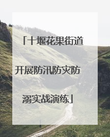 十堰花果街道开展防汛防灾防溺实战演练