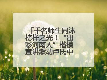 千名师生同沐榜样之光！“出彩河南人”楷模宣讲燃动卢氏中专思政课堂