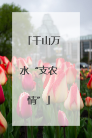 千山万水“支农情”