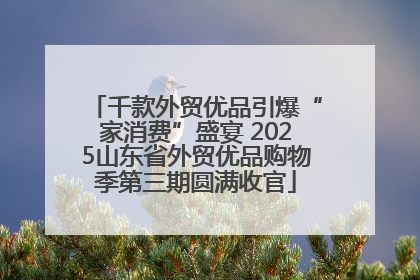 千款外贸优品引爆“家消费”盛宴 2025山东省外贸优品购物季第三期圆满收官
