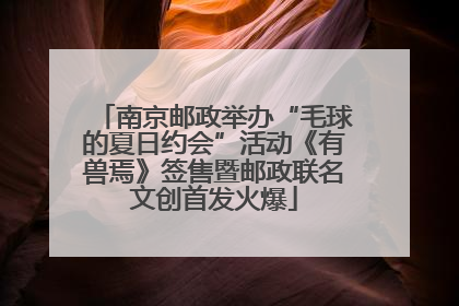 南京邮政举办“毛球的夏日约会”活动《有兽焉》签售暨邮政联名文创首发火爆