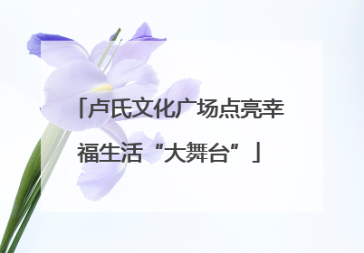 卢氏文化广场点亮幸福生活“大舞台”