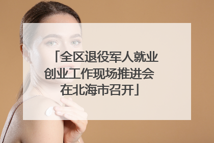 全区退役军人就业创业工作现场推进会在北海市召开