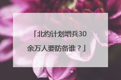 北约计划增兵30余万人要防备谁？