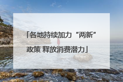 各地持续加力“两新”政策 释放消费潜力