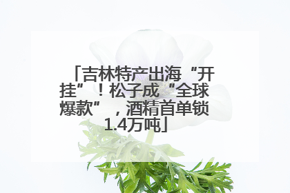 吉林特产出海“开挂”！松子成“全球爆款”，酒精首单锁1.4万吨
