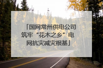 国网常州供电公司筑牢“花木之乡”电网抗灾减灾根基