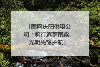 国网庆阳供电公司：骑行逐梦南梁 光明先锋护航