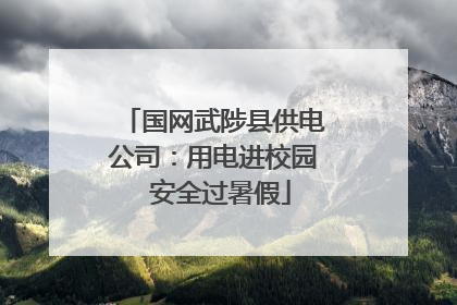 国网武陟县供电公司：用电进校园  安全过暑假