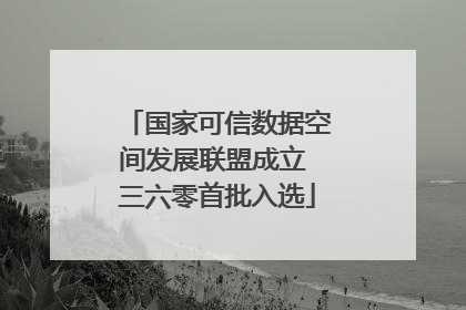 国家可信数据空间发展联盟成立 三六零首批入选