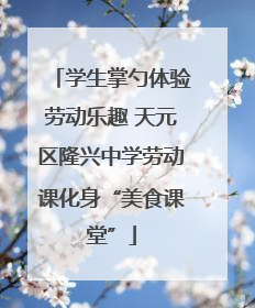 学生掌勺体验劳动乐趣 天元区隆兴中学劳动课化身“美食课堂”